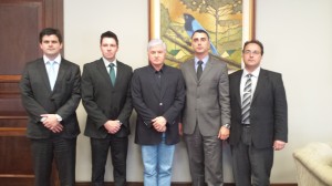Foto: Helton Kramer,  João Paulo, Valdir Rossoni, Alexandre Jankosvski e Jefferson Cordeiro.